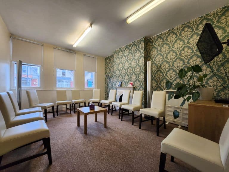 Large therapy and training room hire at The Devon Clinic