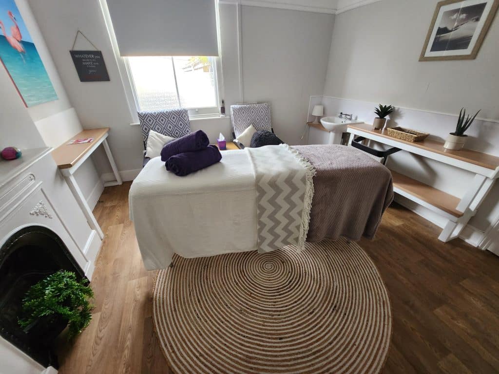 Comfortable counselling room for hire at The Devon Clinic