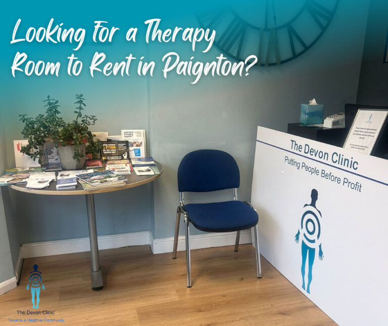 Therapy room to rent in Paignton at The Devon Clinic for counsellors and holistic practitioners